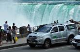 A Fiona foi conhecer as famosas Niagara Falls, na fronteira do Canadá e Estados Unidos
